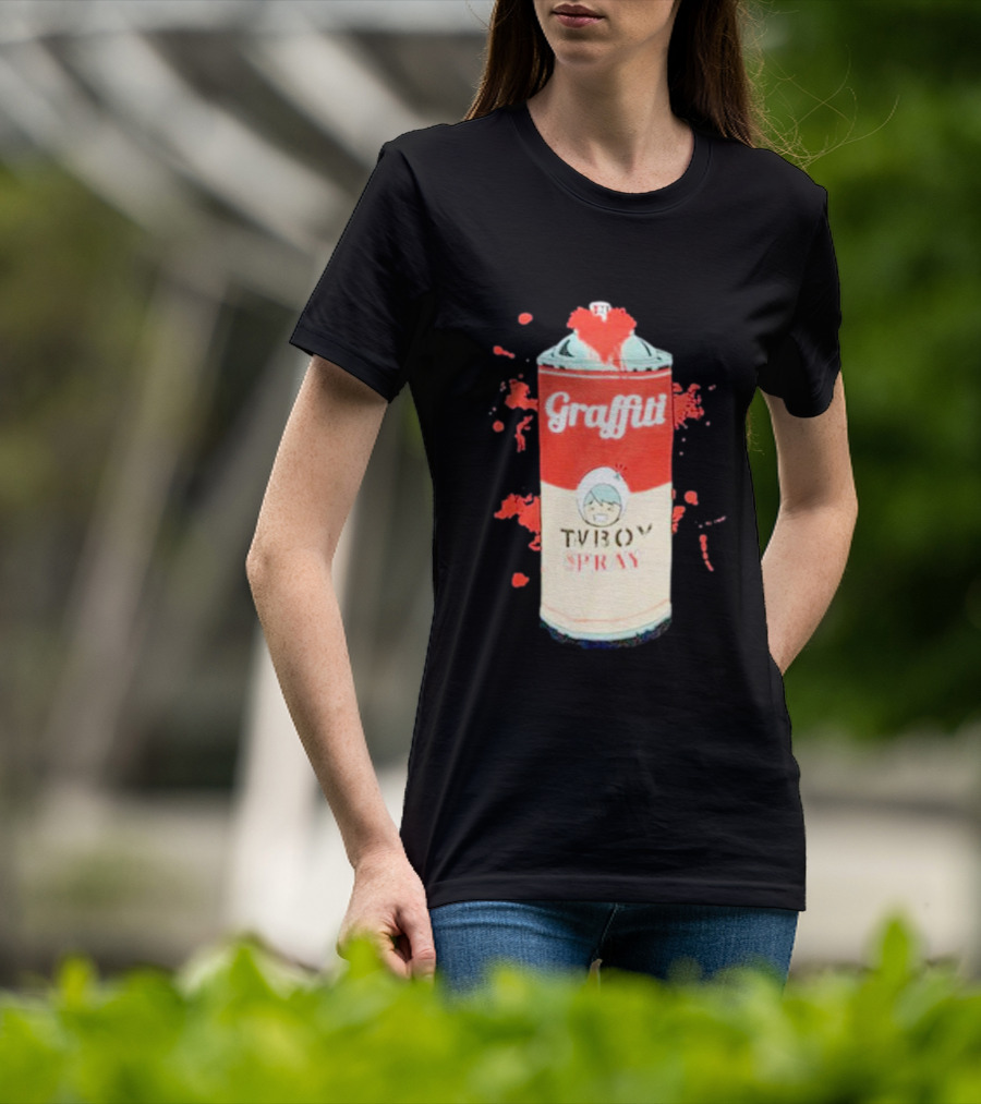 Graffiti TV Boy Spray Can Art Shawn Stockman T-Shirt
