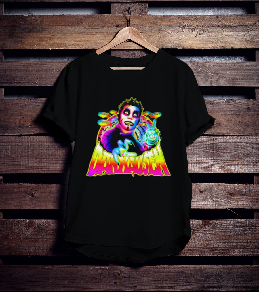 Danhausen Psychedelic Neon Art With Cosmic Whimsy T-Shirt