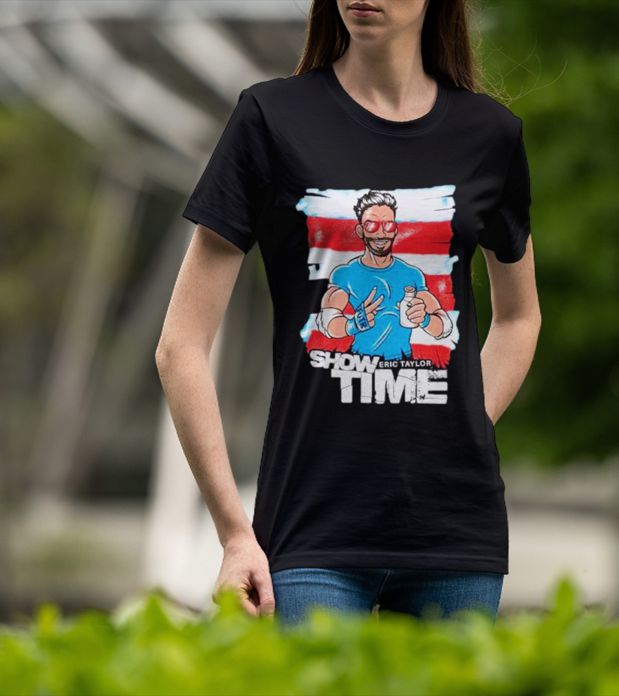 Eric Taylor Show Time Peace Pose And Drink T-Shirt