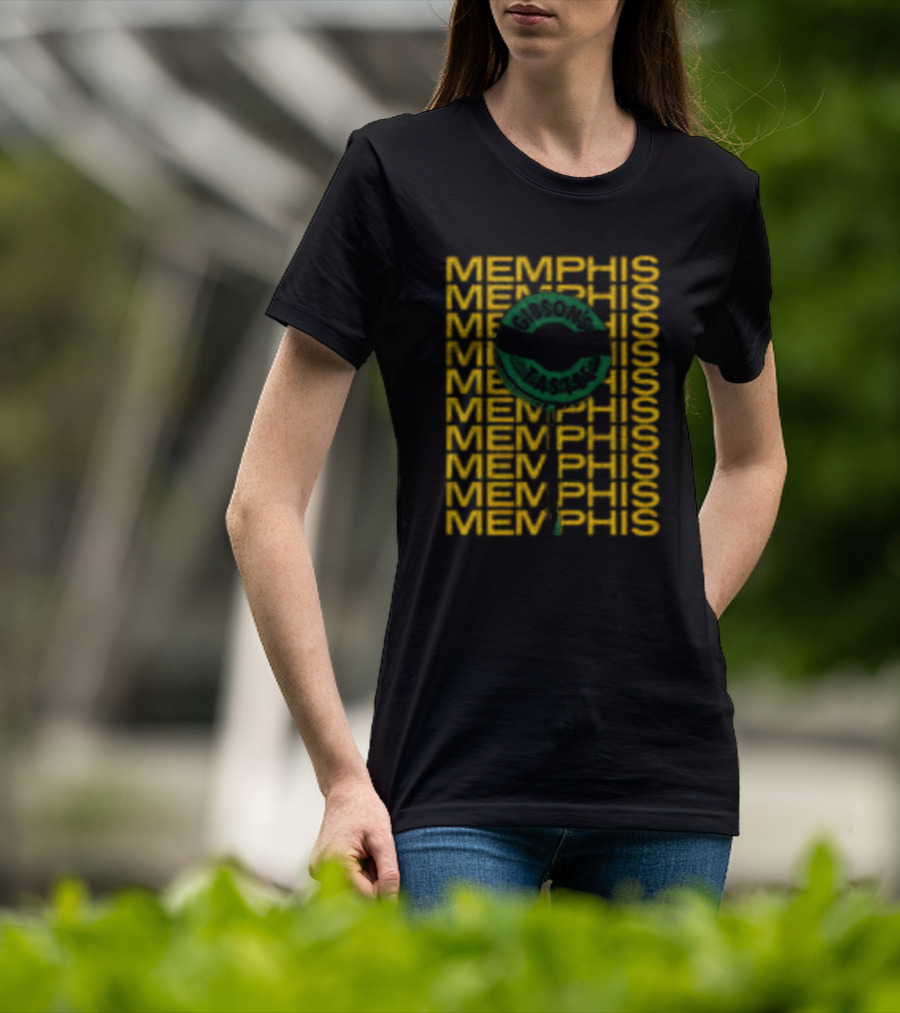 Gibson's Donuts Memphis Iconic Sweet Indulgence In Classic Green T-Shirt