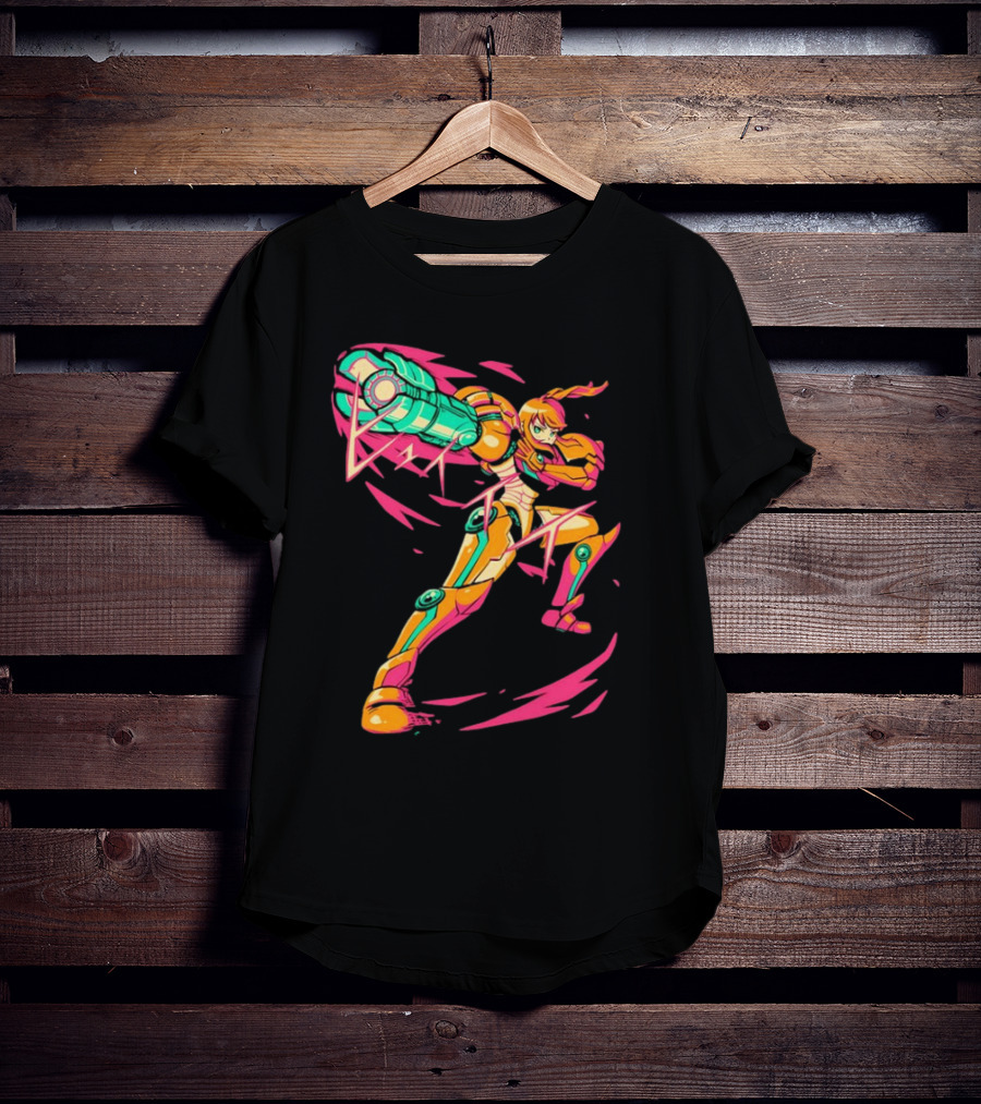The Yetee Take Aim Metroid Samus Power Suit T-Shirt