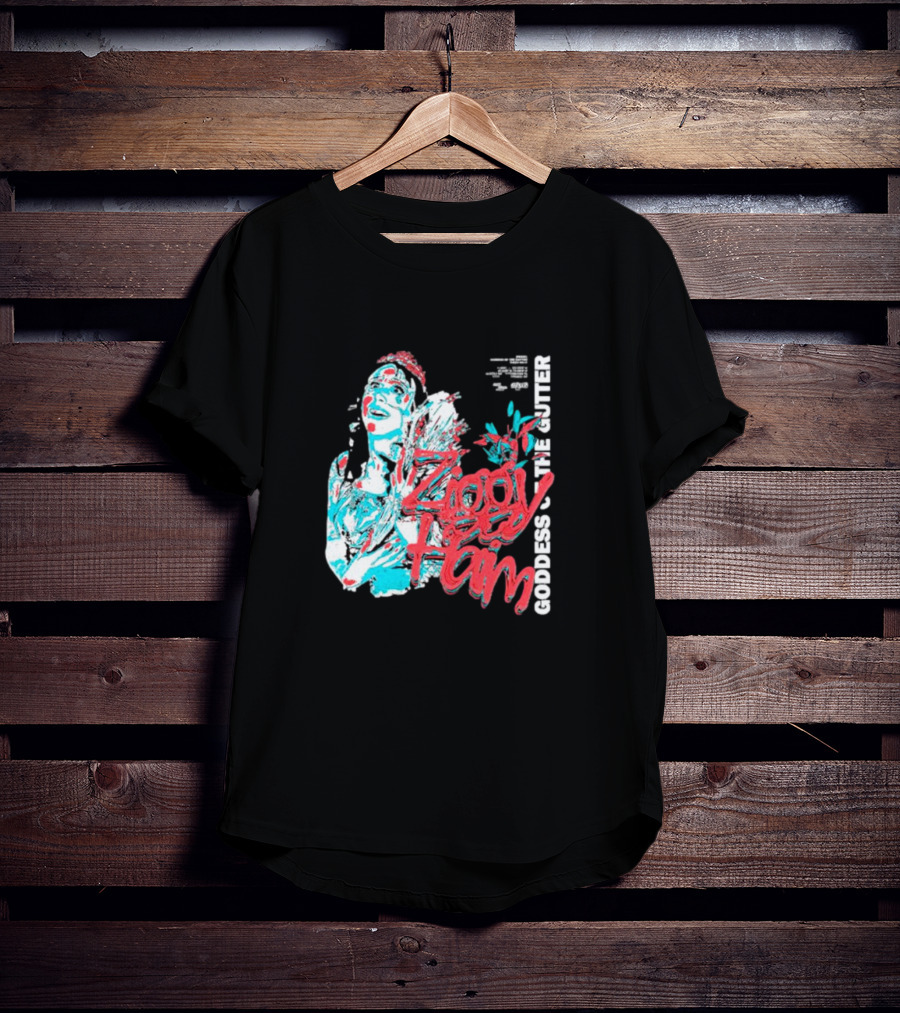 Ziggy Haim Goddess Of The Gutter Vibrant Portrait Style Iconic T-Shirt