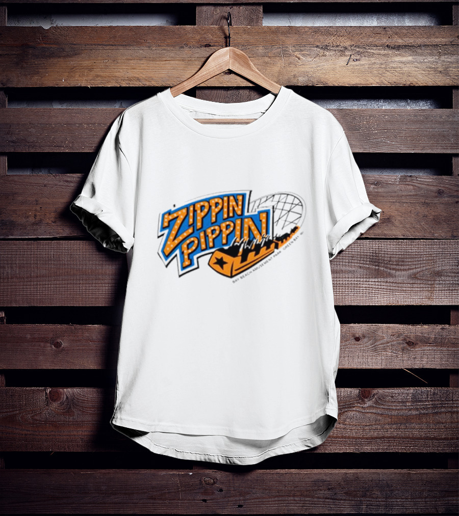 Zippin Pippin Roller Coaster Retro T-Shirt