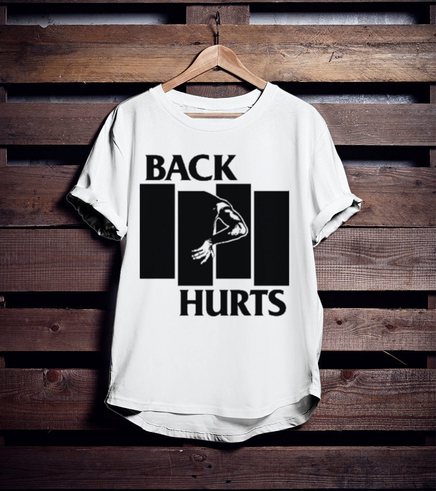 Black Flag Back Hurts T-Shirt