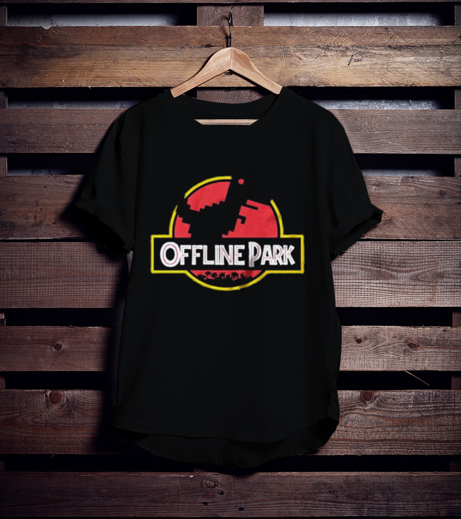 Offline Park Dinosaur Pixel T-Shirt