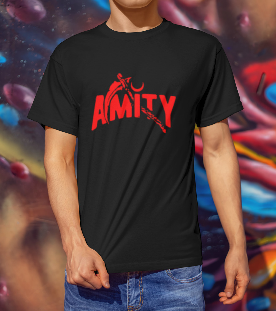 Amity Scythe Pull Me Into Hell Red Crescent T-Shirt