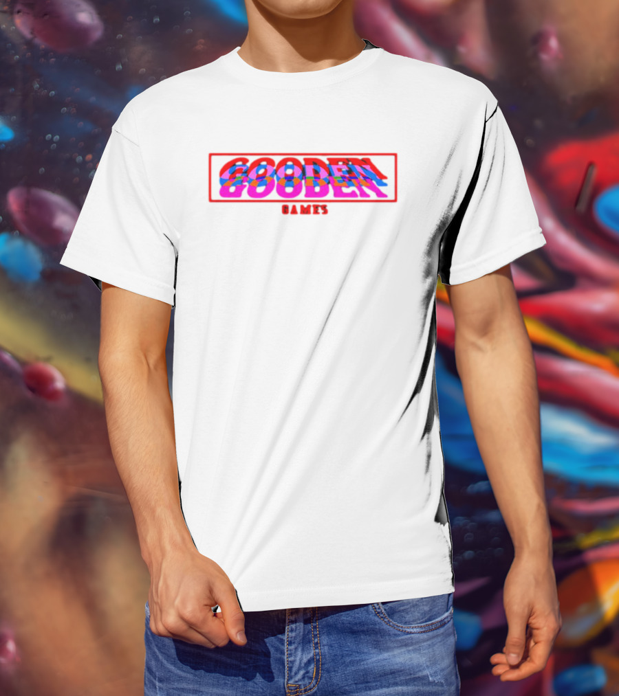 Drew Gooden Merch Gooden Games Glitch Text T-Shirt