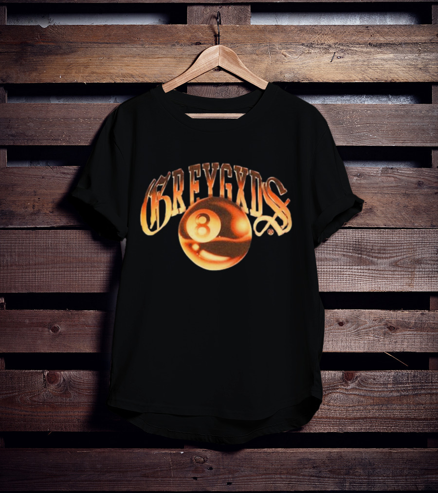 Greygods Vintage Number 8 Ball T-Shirt