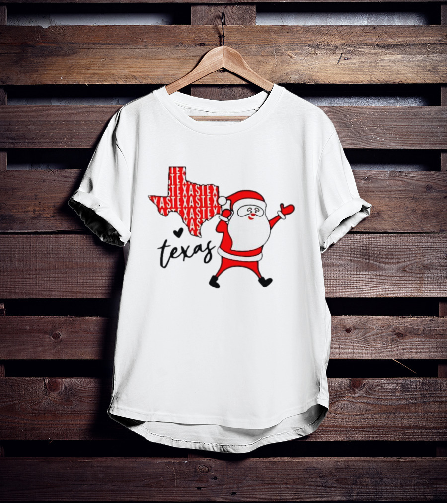 Texas Santa Claus Christmas Cheer T-Shirt
