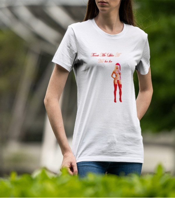 Treat Me Like A Ho Ho Ho Red Boots Santa Hat T-Shirt