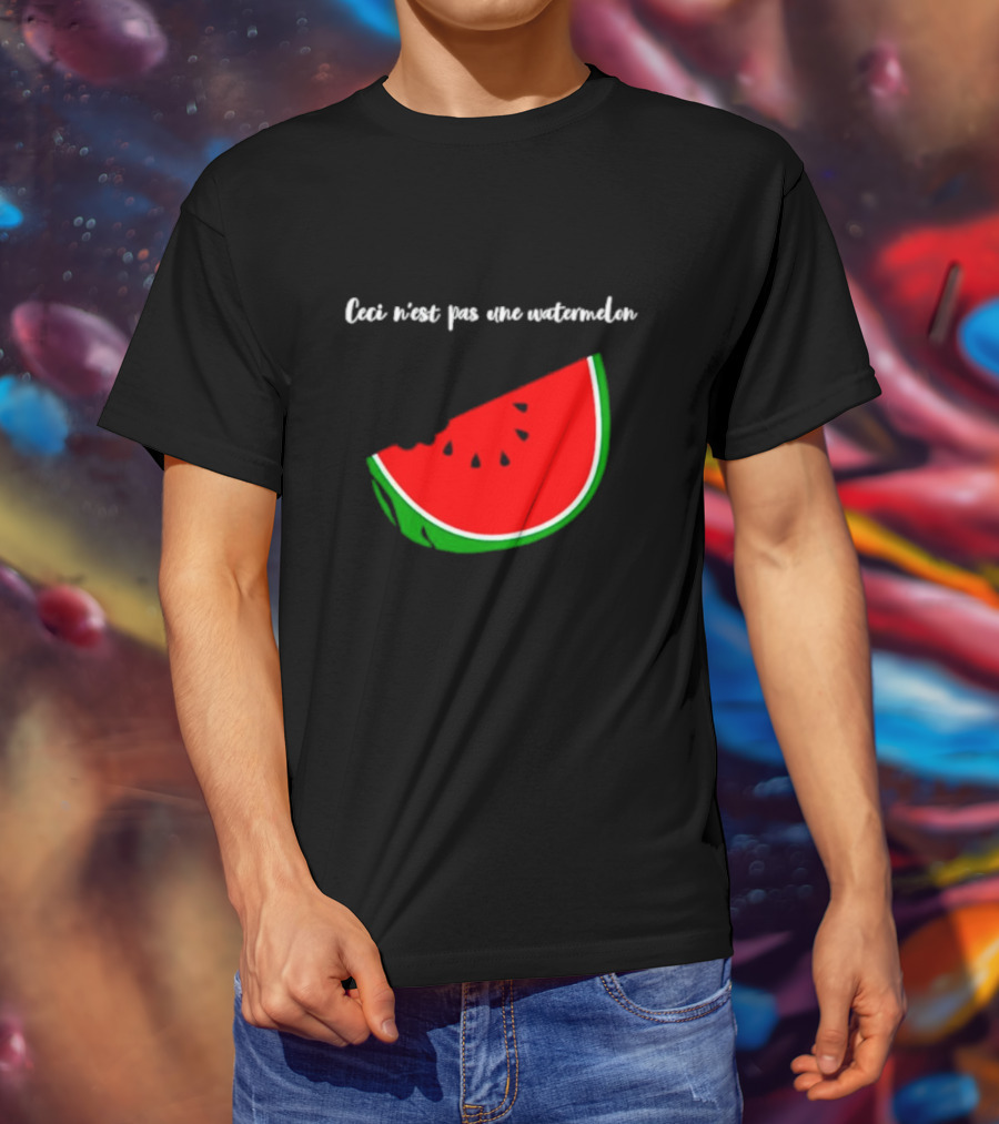Ceci N’est Pas Une Watermelon Slice Magritte T-Shirt