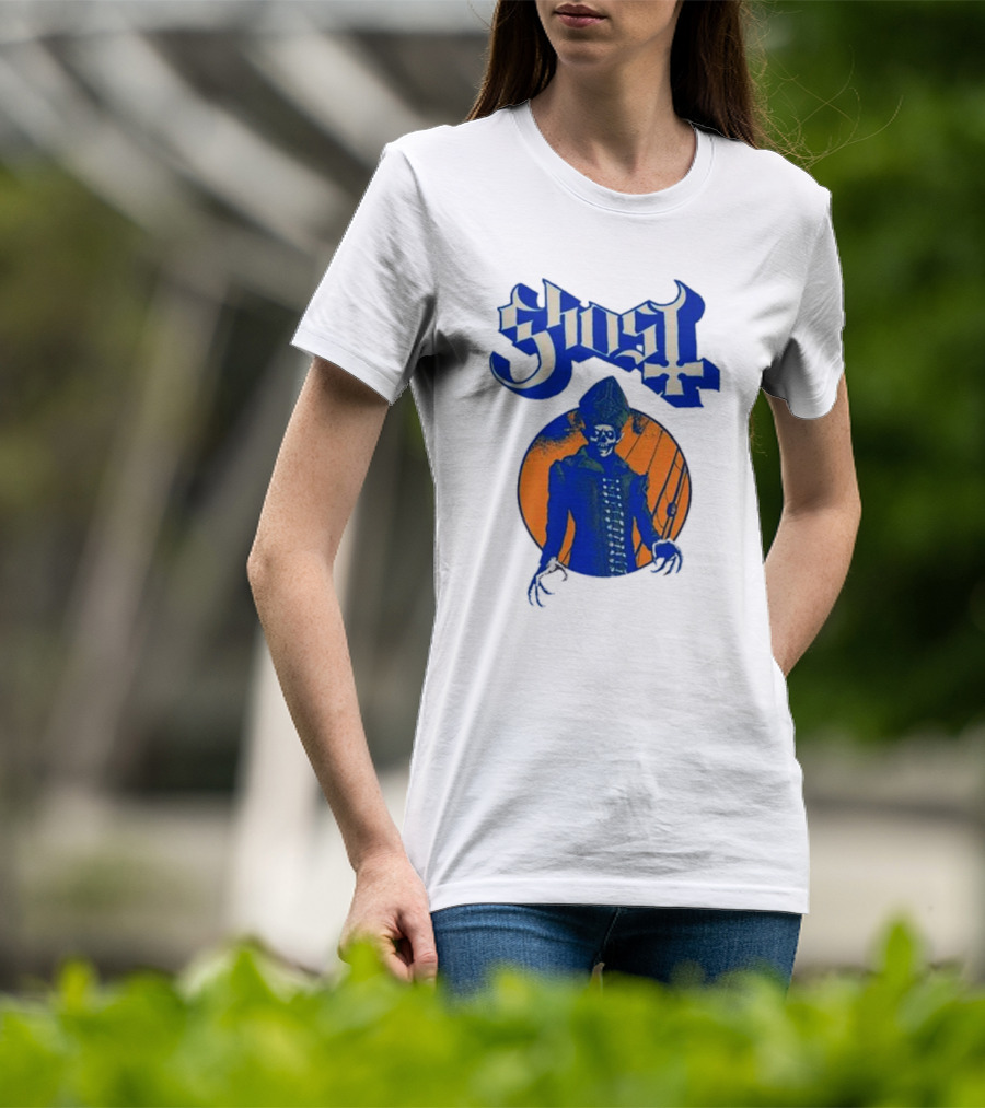 Ghost Band Blue Orange Skeleton Clown Raglan T-Shirt