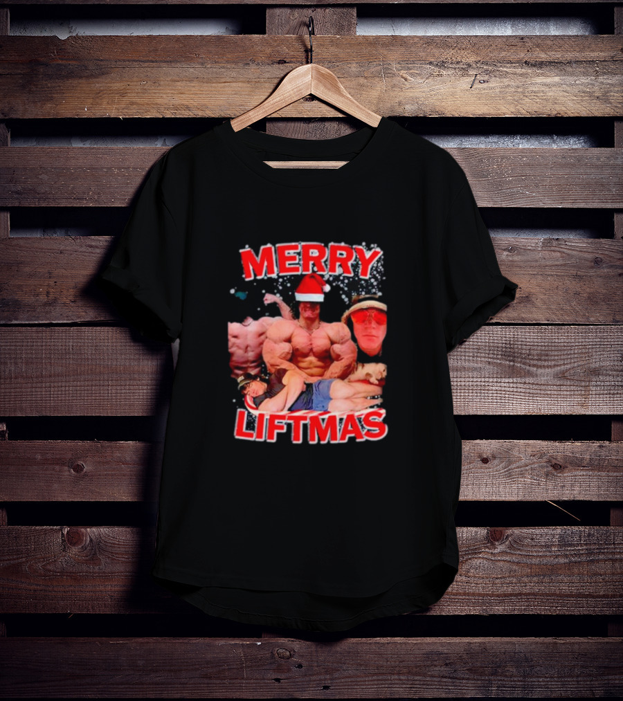 Merry Liftmas Sam Sulek Santa Memes Bodybuilding Humor T-Shirt