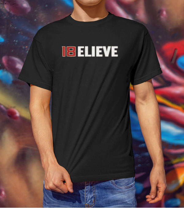 Jordan Travis 18 Believe Football Motivation T-Shirt
