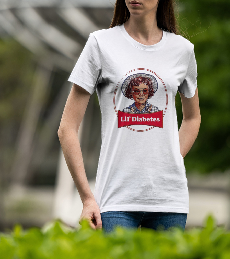 Lil’ Diabetes Retro Kid With Hat And Glasses T-Shirt