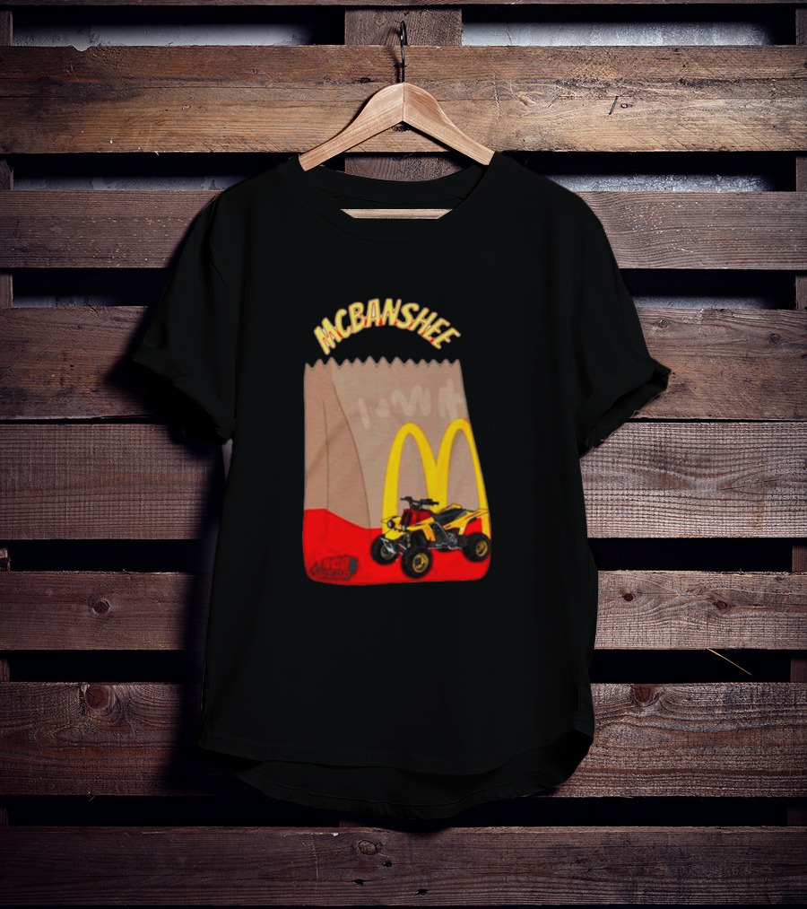 MCBANSHEE Logo Bag With Yellow Quad Bike And McDonald's Arches T-Shirt