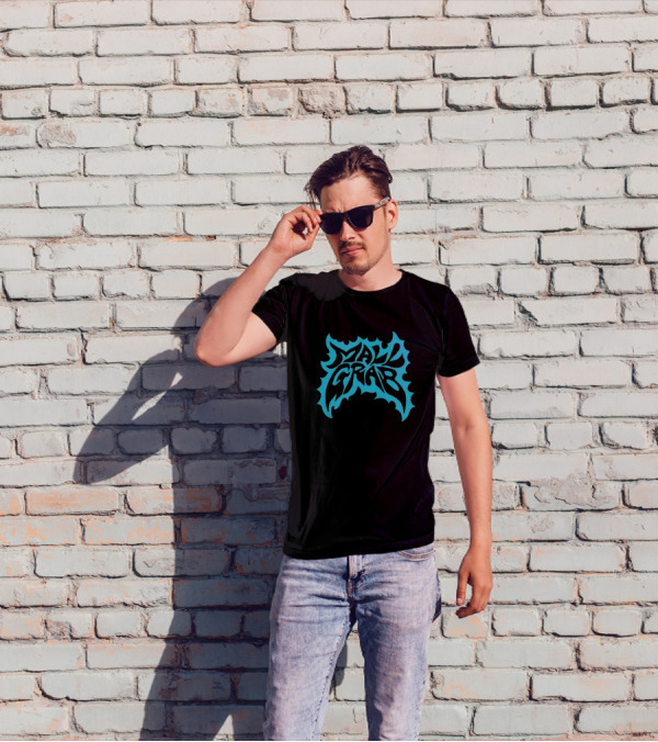 Mall Grab Psychedelic Blue Flame T-Shirt