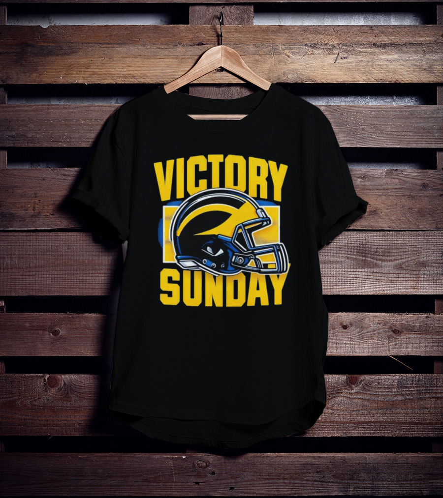 Victory Sunday Michigan Helmet T-Shirt