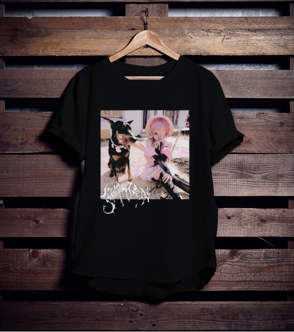 Jazmin Bean Yandere Aesthetic Pink Wig Dog T-Shirt