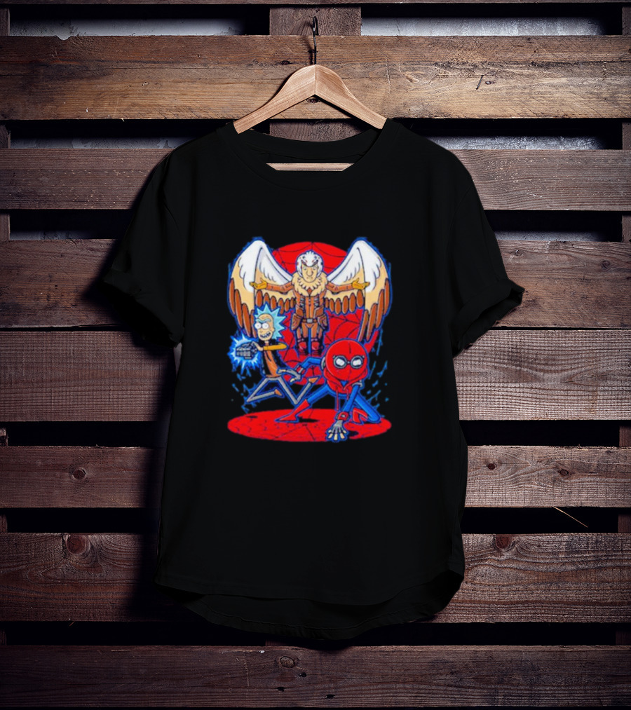 Rick Morty Spider-Man Vulture Mashup T-Shirt
