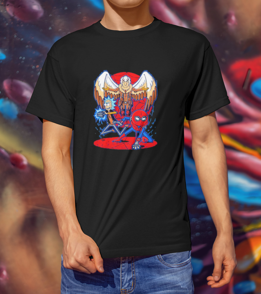 Rick Morty Spider-Man Vulture Mashup T-Shirt