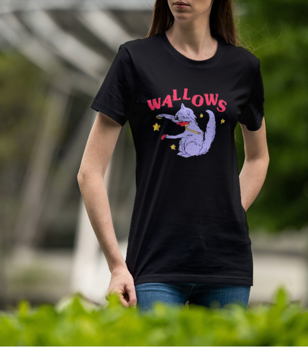 Wallows Cat Fiddle With Stars T-Shirt