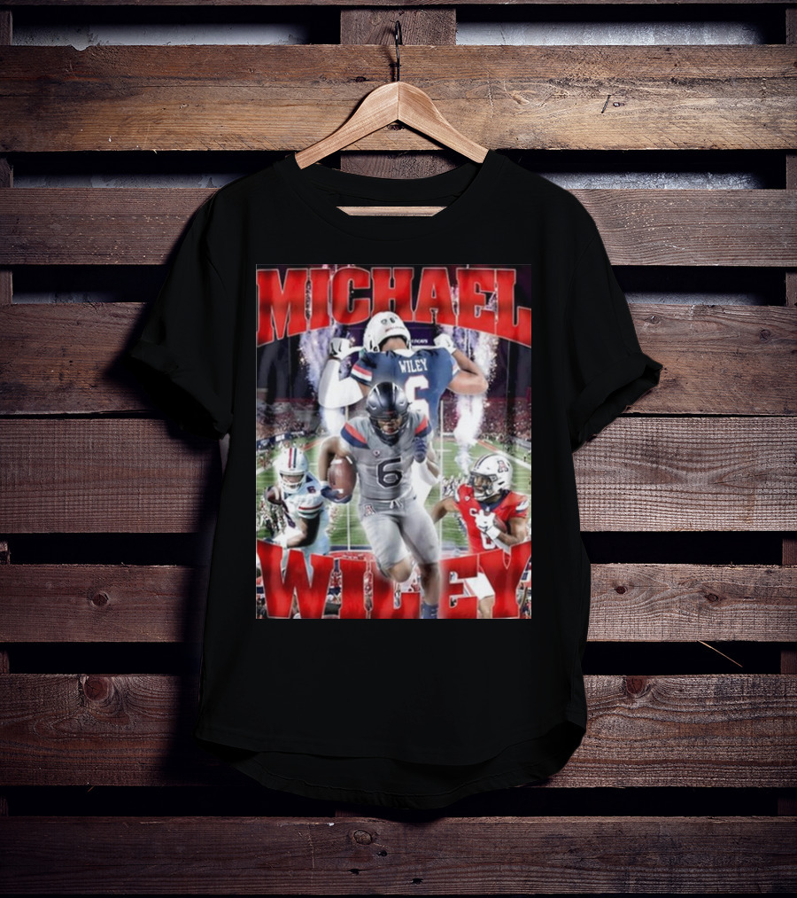 Michael Wiley Arizona Wildcats Football Dynamic On-Field Action T-Shirt