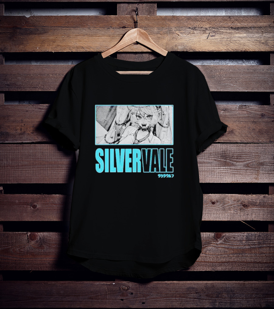 Silvervale サクラワルフ Vintage Manga Style Polaroid T-Shirt