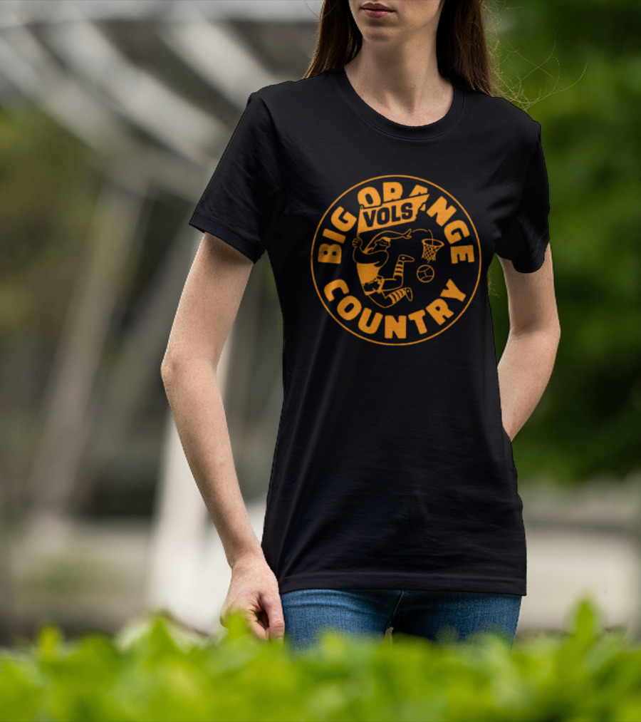 Big Orange Country Vols Vintage Basketball T-Shirt