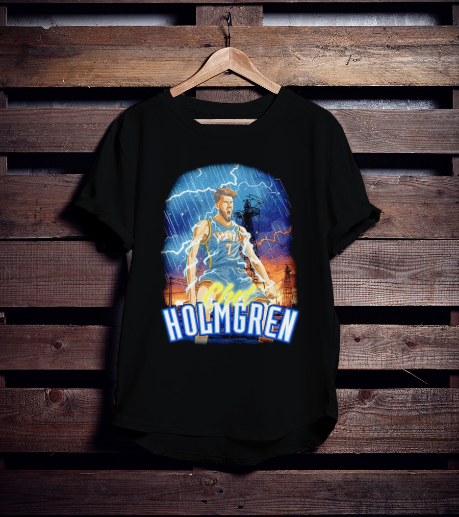 Chet Holmgren Thunder Basketball Storm Oklahoma City T-Shirt