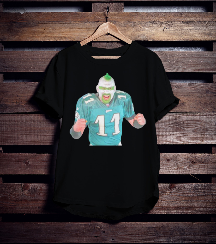 Jamie Pagliei The Philly Sports Fanatic In Eagles Jersey 11 T-Shirt