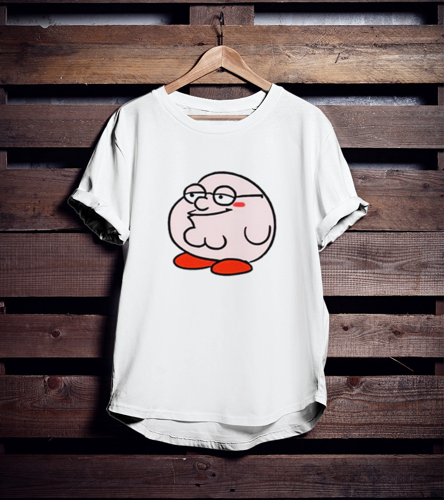 Peter Griffin Kirby Crossover Parody Character Mashup T-Shirt