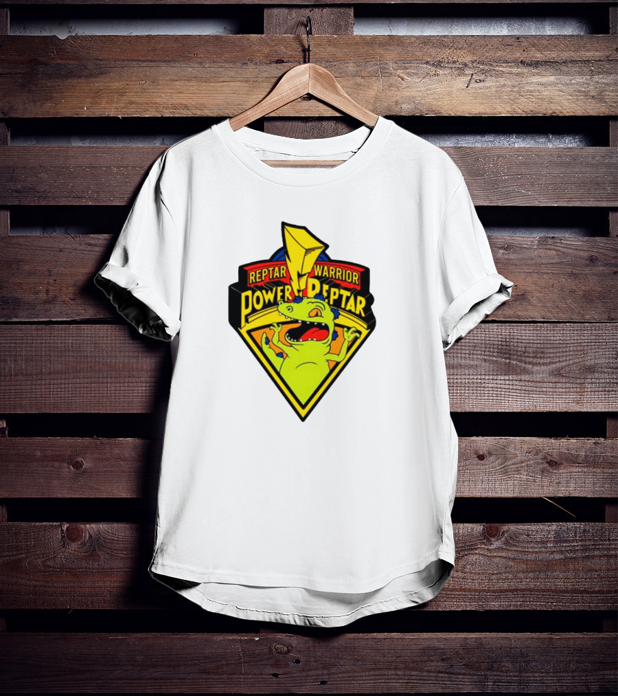 Reptar Warrior Power Peptar Rugrats Dinosaur Lightning Roar T-Shirt