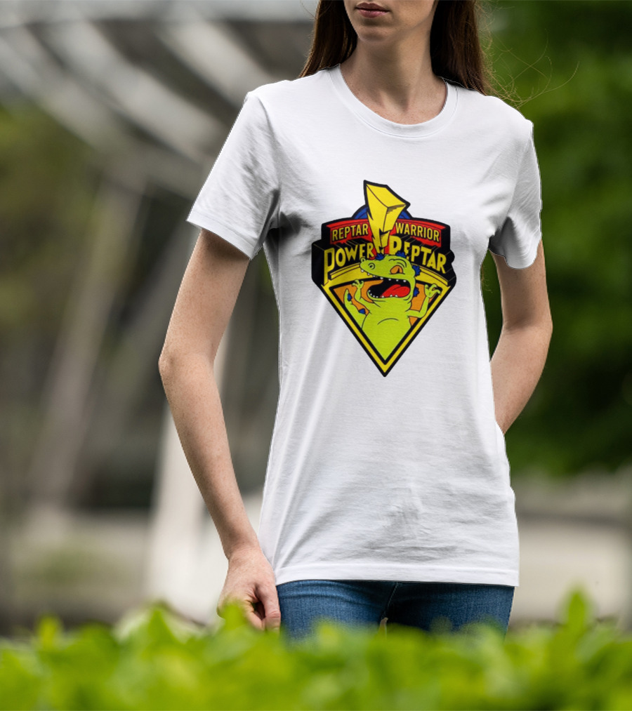 Reptar Warrior Power Peptar Rugrats Dinosaur Lightning Roar T-Shirt