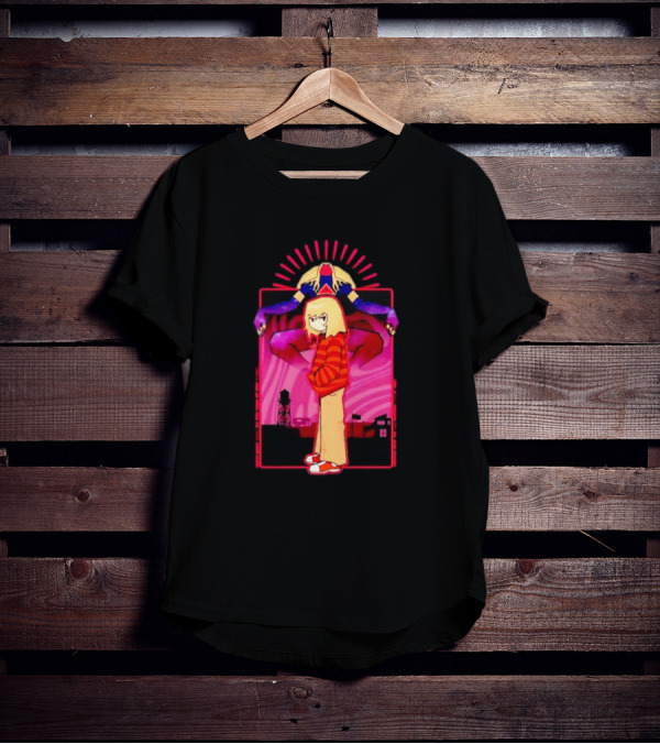 Rory Soul Survivor Animation Character With Oversized Hoodie And Cosmic Creature T-Shirt