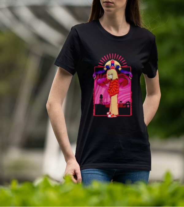 Rory Soul Survivor Animation Character With Oversized Hoodie And Cosmic Creature T-Shirt
