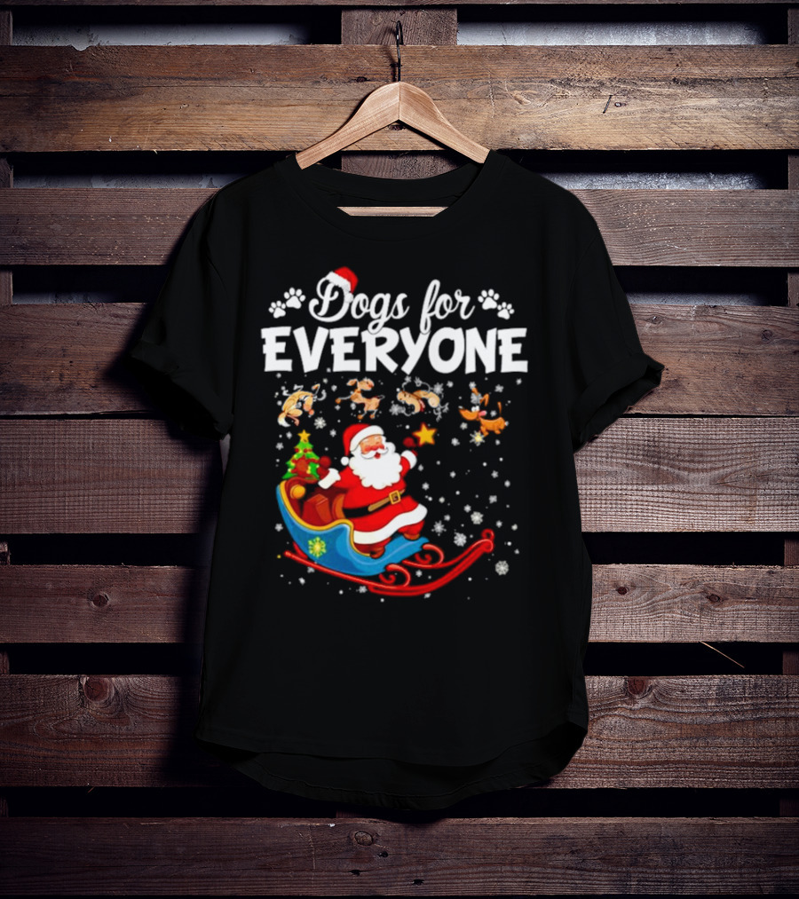 Dogs For Everyone Santa Claus Sled T-Shirt