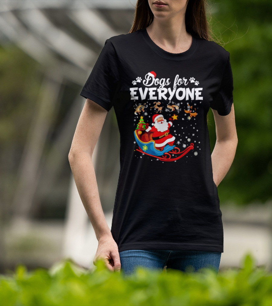 Dogs For Everyone Santa Claus Sled T-Shirt