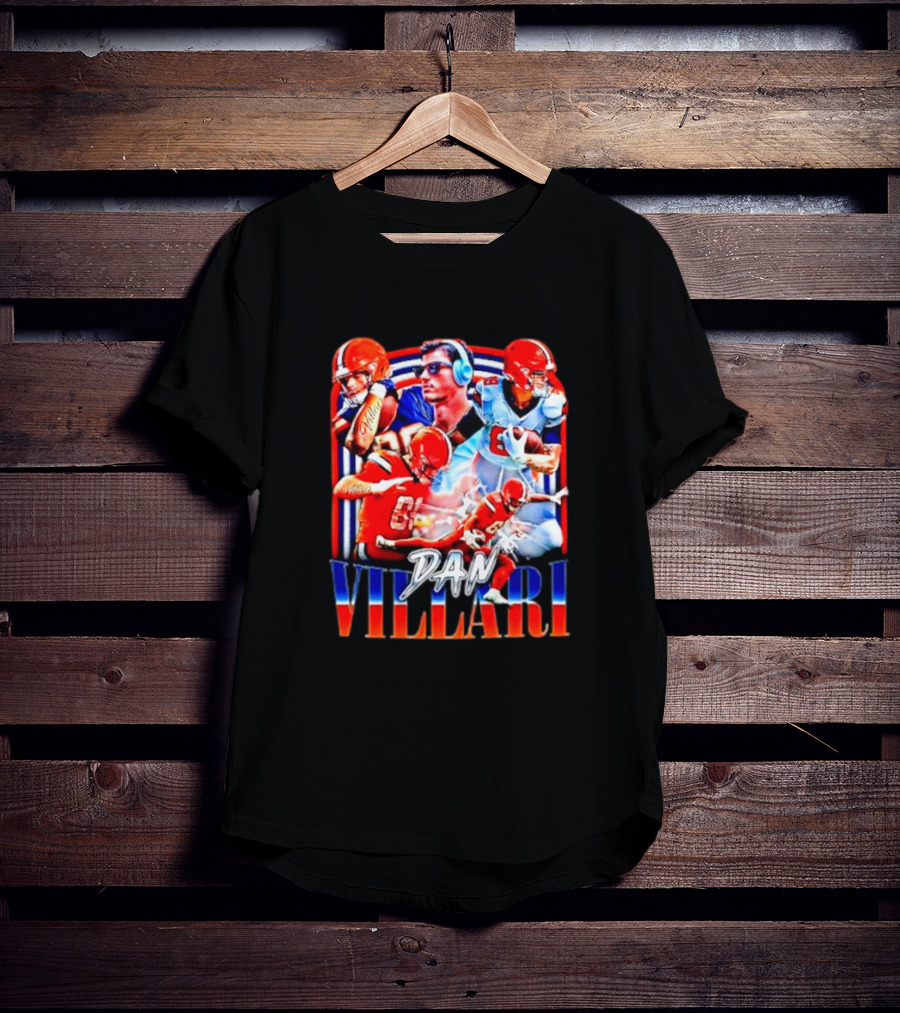 Syracuse University Dan Villari Football Action Collage T-Shirt