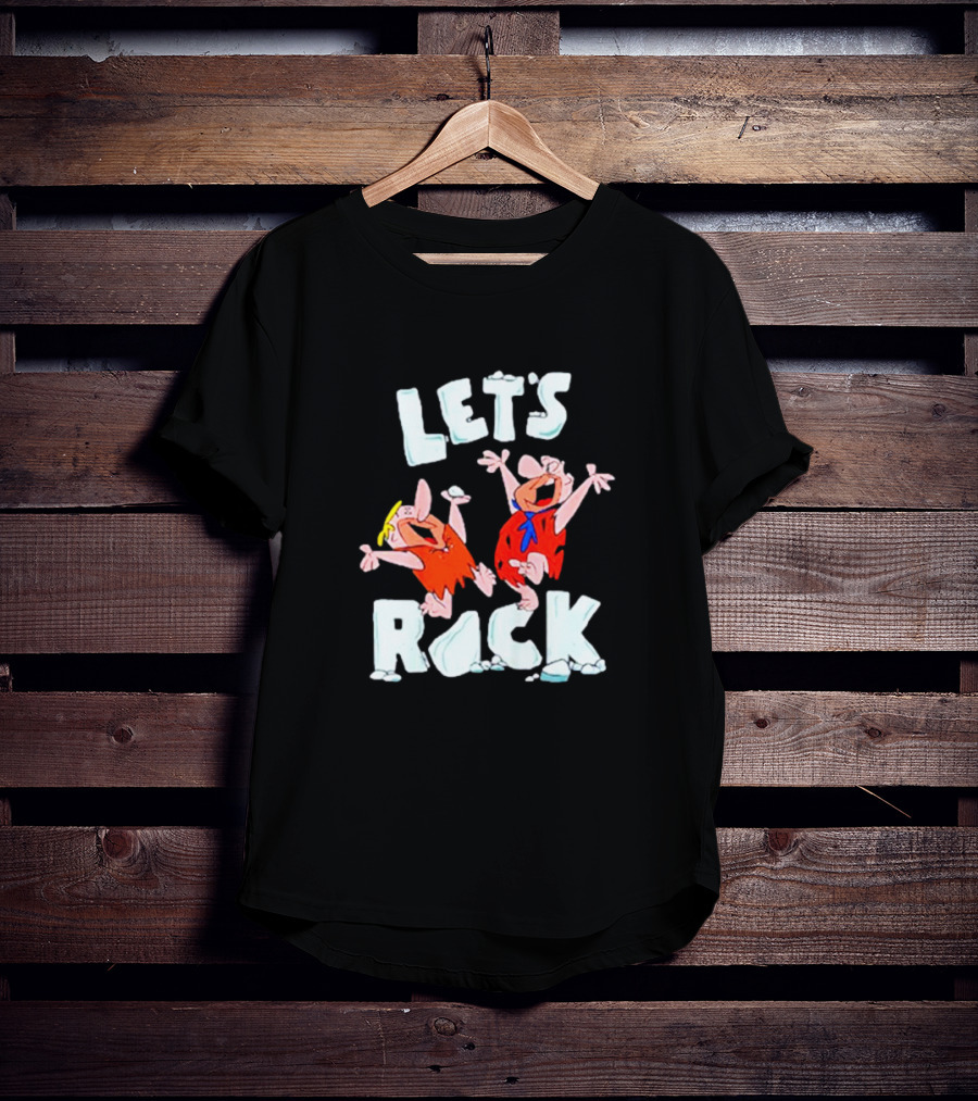 The Flintstones Let's Rock Fred And Barney Dancing T-Shirt