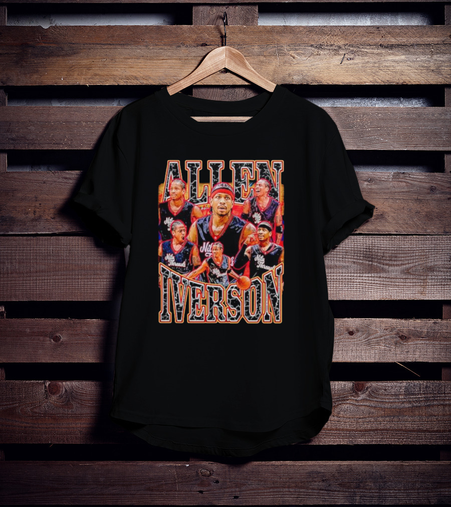 Allen Iverson Philadelphia 76ers Legend Iconic Basketball T-Shirt