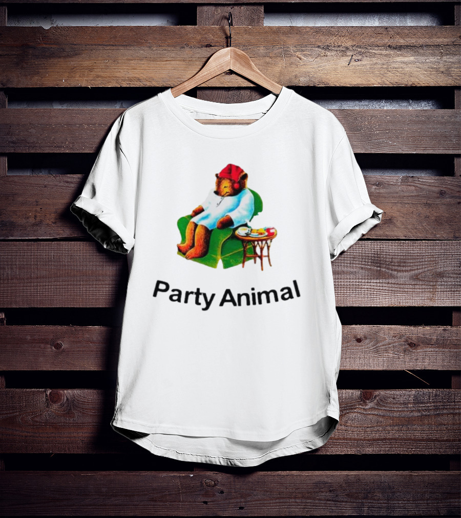 Bear In Red Hat And Robe Tea Party Animal T-Shirt