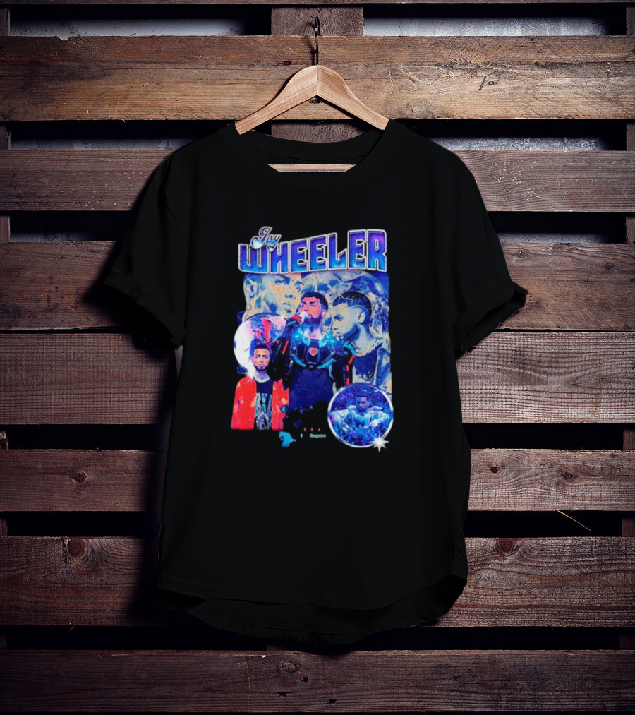 Jay Wheeler Multicolor Concert Collage And Portraits T-Shirt