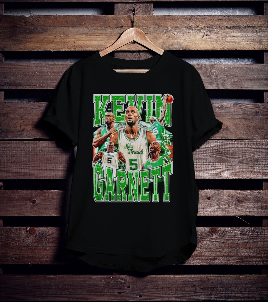 Kevin Garnett Boston Celtics Nila Threads Basketball Legend T-Shirt