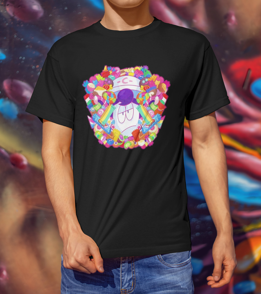 Overwhelming Sweet Colorful Candy Explosion T-Shirt