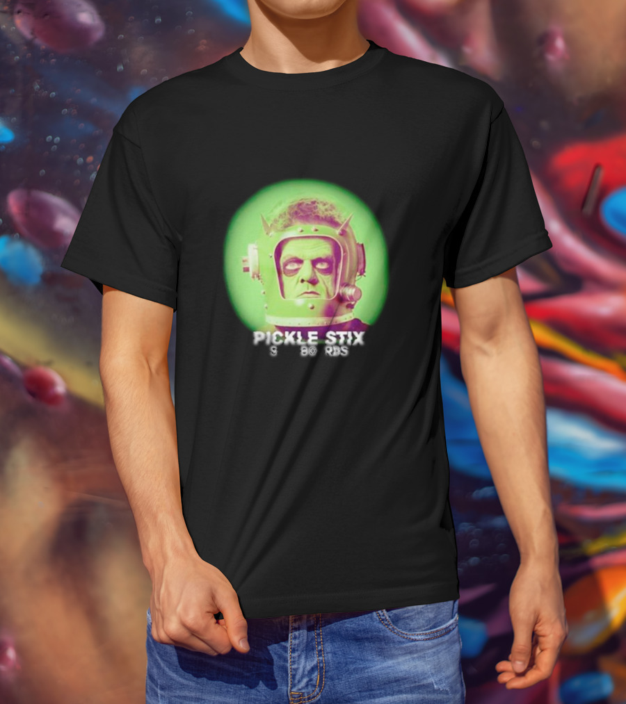Pickle Stix Surfboards Spaceman Retro Sci-Fi Helmet T-Shirt