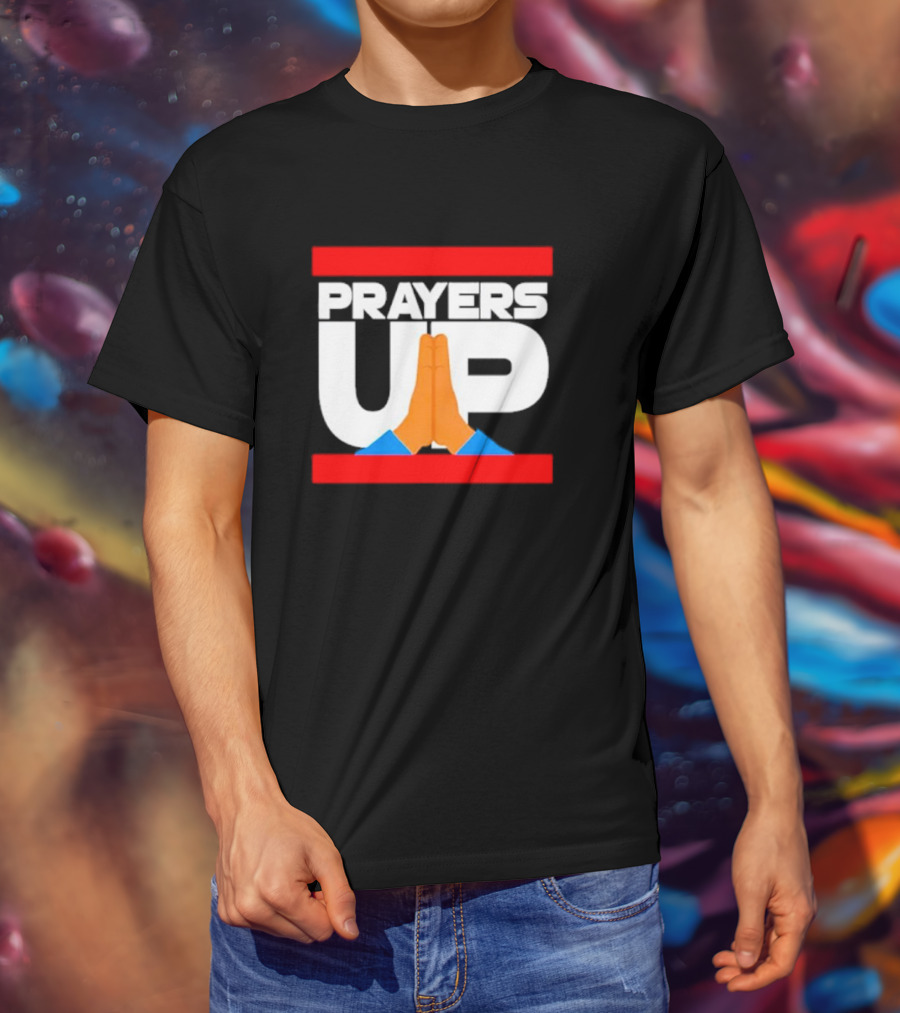 Prayers Up Hands Together T-Shirt