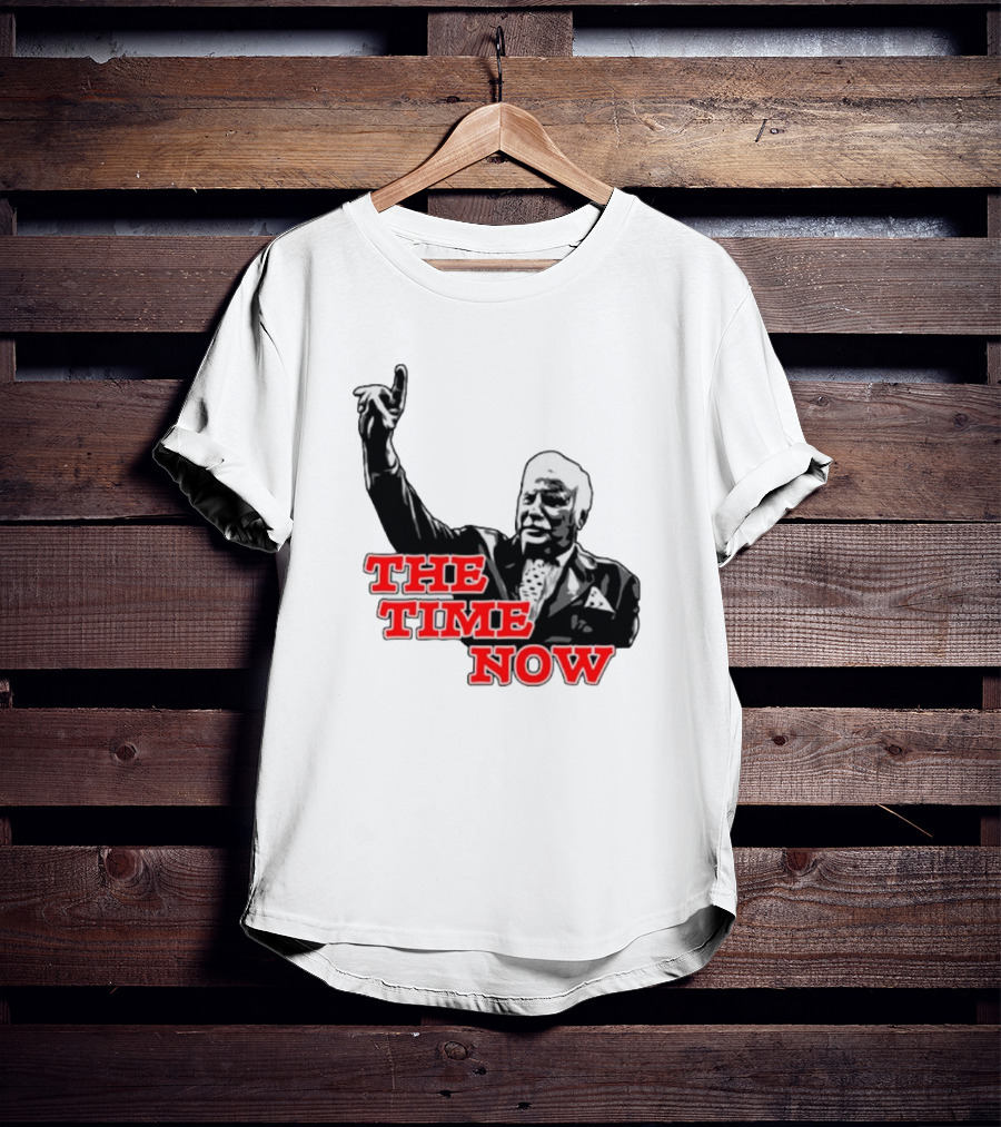 The Time Is Now Iconic Figure With Pointing Gesture T-Shirt