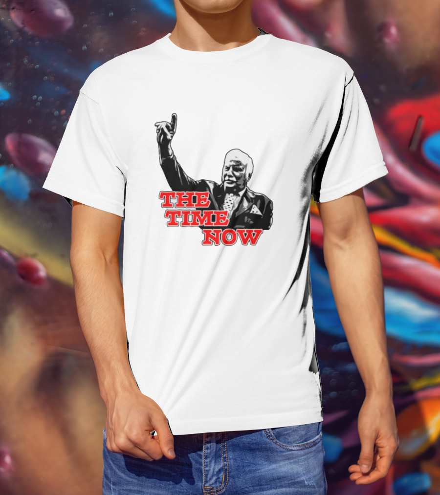 The Time Is Now Iconic Figure With Pointing Gesture T-Shirt