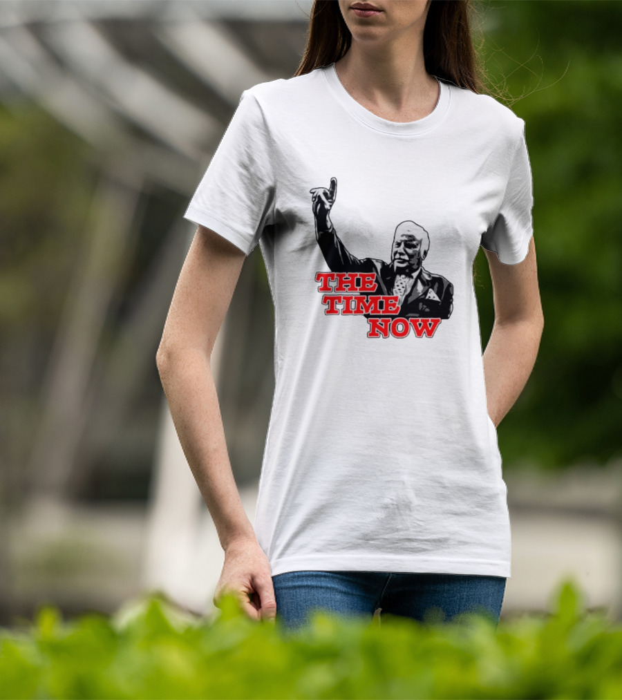 The Time Is Now Iconic Figure With Pointing Gesture T-Shirt